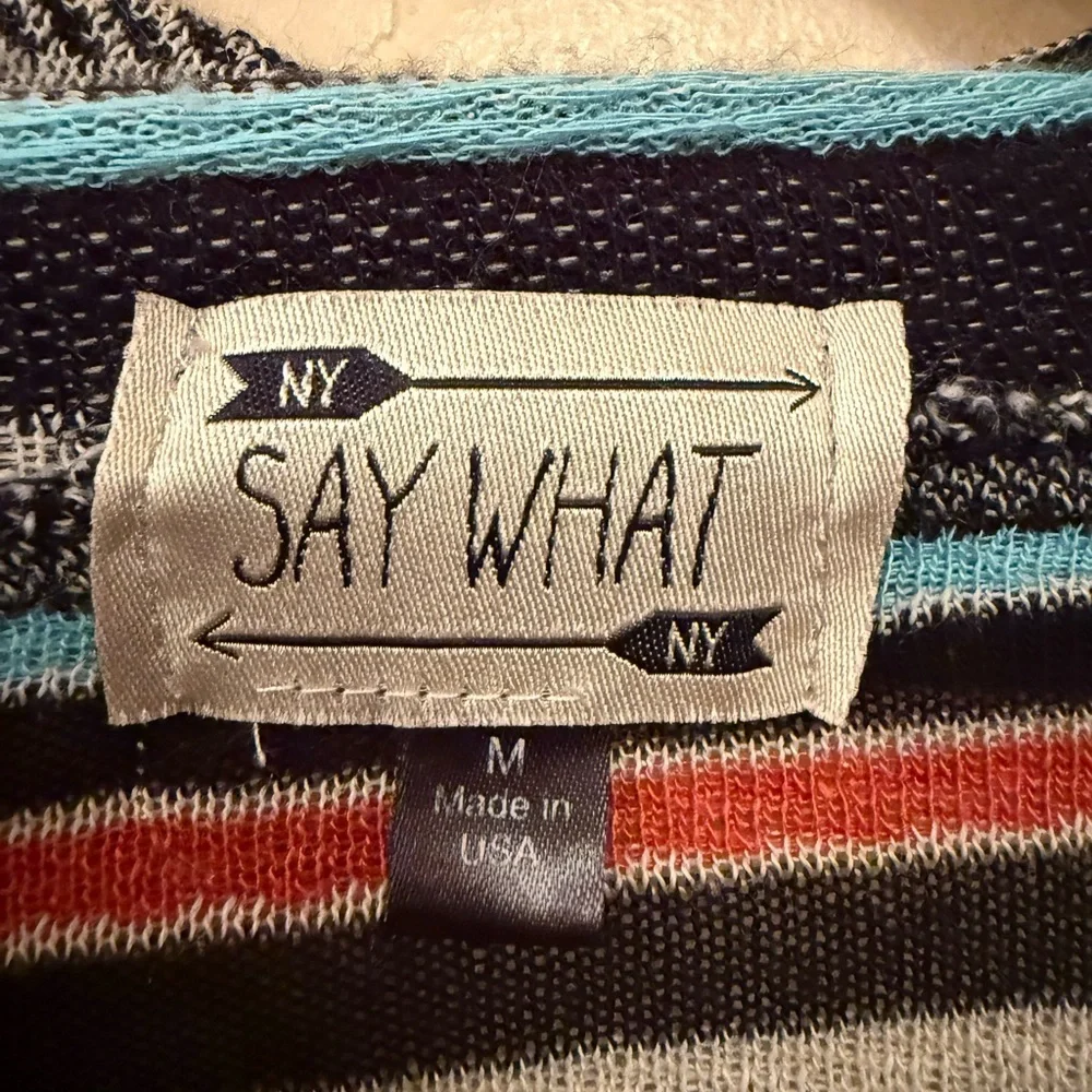 Say What? Black and Cream Geometric Cardigan